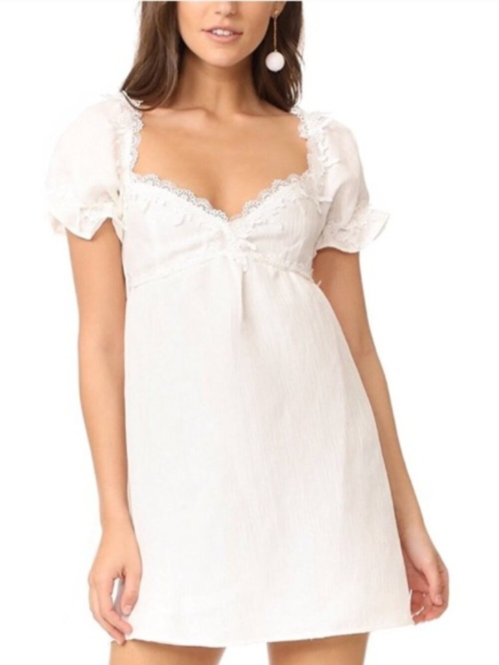 For Love and Lemons Crema Babydoll dress DEFECT